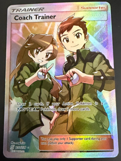 Coach Trainer Full Art Secret Rare 233/236 Pokemon Unified Minds NM - Image 1