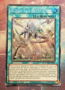 Wunsch nach blauen Augen SDWD-DE042 Secret Rare DEUTSCH 1.Auflage NM Yu-Gi-Oh! - Image 1