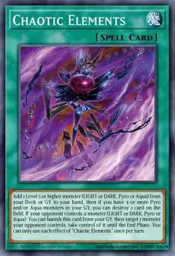 Yugioh ALIN-EN067 - Chaotic Elements - Common - Image 1