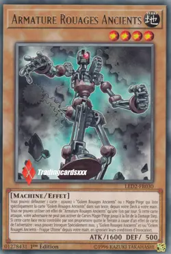 ♦Yu-Gi-Oh!♦ Armature Rouages Ancients (Golem Ultime) : LED2-FR030 -VF/Rare- - Image 1