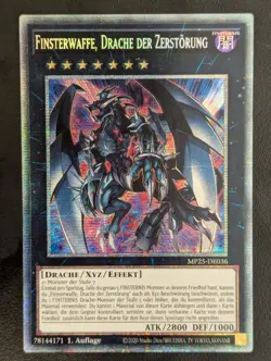 Finsterwaffe, Drache der Zerstorung MP25-DE036 Starlight Rare DE NM YUGIOH - Image 1