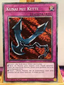 Kunai Mit Kette RA03-DE204 Platinum Secret Rare Deutsch NM YUGIOH - Image 1