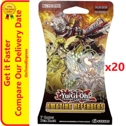 20 x YU-GI-OH! TCG Amazing Defenders Sealed Blister Booster Pack NEW Yu Gi Oh - Image 1