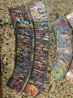 Pokemon card Collection Lot of over 130 holo/reverse/Full Art/VMAX/Secret - Image 1