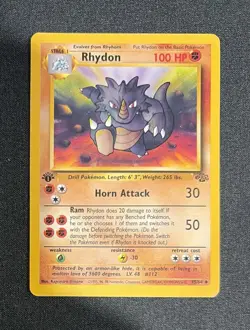 Rhydon 45/64 Jungle Regular 1st Edition Pokemon Card - Image 1