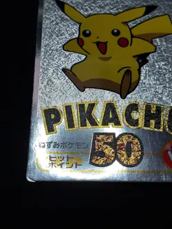 Pikachu MEIJI CHOCOLATE PROMO - 2000 Silver Series - Japanese Pokemon Card - Image 2