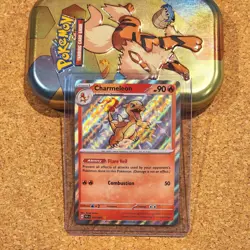 Pokemon TCG Charmeleon 110/091 - Paldean Fates Shiny Rare - Near Mint Fire Card - Image 2