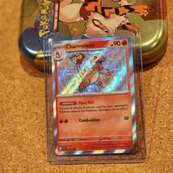 Pokemon TCG Charmeleon 110/091 - Paldean Fates Shiny Rare - Near Mint Fire Card - Image 3