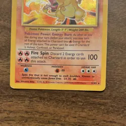 Pokemon Charizard 004/102 Base Set Holo 1999 #4 Played Ungraded Card - Image 4