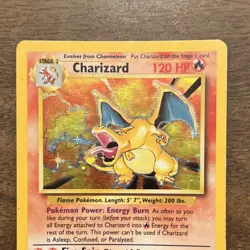 Pokemon Charizard 004/102 Base Set Holo 1999 #4 Played Ungraded Card - Image 5