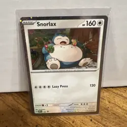 Pokemon TCG Snorlax 122 Sv: Scarlet & Violet Promo Cards Holo MINT - Image 1