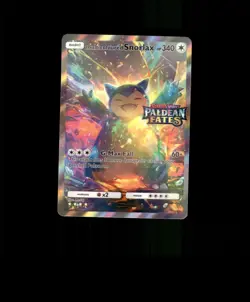 FAN-ART READ DESCRIPTION BELOW Glossy HOLO Snorlax Card Snorlax Pokemon Card p1 - Image 1