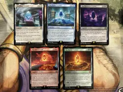 Fire Water Wind Darkness Earth Crystal Set (Regular) Final Fantasy English - NM - Image 1