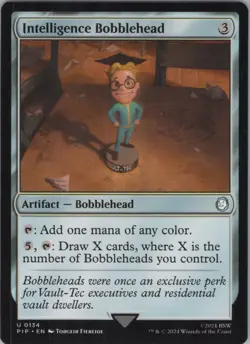 MTG Normal Intelligence Bobblehead U Universes Beyond: Fallout 134 NM - Image 1