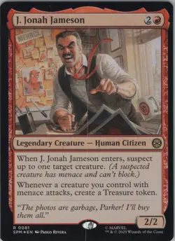 MTG Foil J. Jonah Jameson R Marvel's Spider-Man 81 NM - Image 1