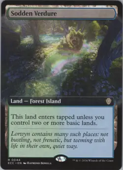 MTG (Regular) Sodden Verdure (Extended Art) R Commander: Lorwyn Eclipsed 44 NM - Image 1