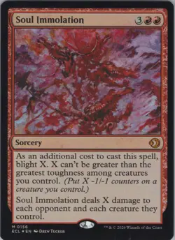 MTG Foil Soul Immolation M Lorwyn Eclipsed 156 NM - Image 1