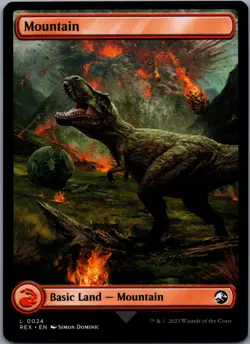 MTG Normal Mountain L Universes Beyond: Jurassic World Collection 24 NM - Image 2