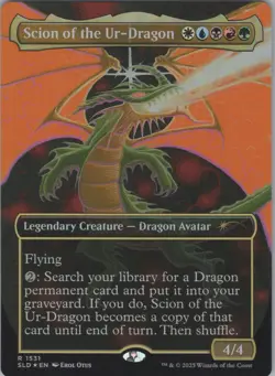 MTG Foil Scion of the Ur-Dragon (Rainbow Foil) R Secret Lair Drop Series 1531 NM - Image 1
