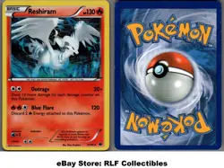 2012 Pokemon, B&W Next Destinies Deck Exc., #21/99 Reshiram, Holo Rare - Image 1