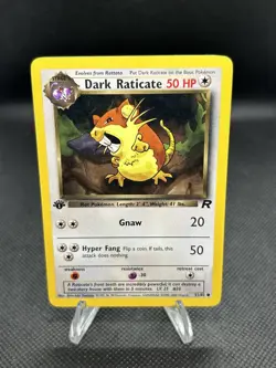 Pokemon TCg Dark Raticate 51/82 Team Rocket Regular 1st Edition LP - Image 2