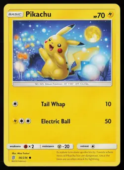 Pikachu (56) 56/236 Normal Pokemon TCG SM - Unified Minds NM - Image 1
