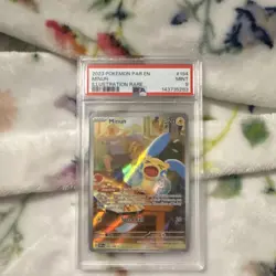 Pokemon Minun 194/182 SV04 Paradox Rift Illustration Rare Holo PSA 9 2023 - Image 1