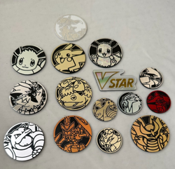 Lot of 8x Random Official Pokemon TCG Coins (No Duplicate) - Image 1