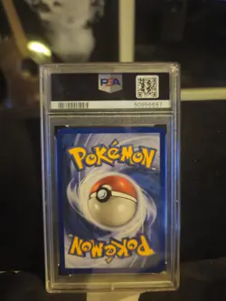 2000 Pokemon Black Star Mew Holo Promo Pokemon League #9 PSA 9 With SWIRL - Image 2