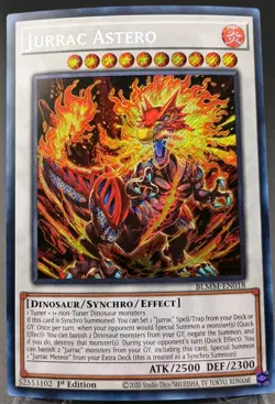Yugioh! Jurrac Astero - BLMM-EN018 - Secret Rare - 1st Edition Near Mint, Englis - Image 1