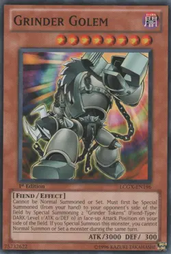 Grinder Golem - LCGX-EN196 - Common - Unlimited Edition Near Mint Legendary Coll - Image 1