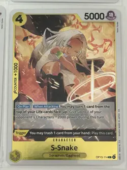 S-Snake OP13-114 Carrying On His Will 4 Foil Card Play Set Lot One Piece - Image 5