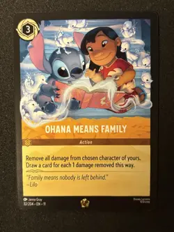Ohana Means Family (Legendary) Disney Lorcana Winterspell 32/204 - Image 1