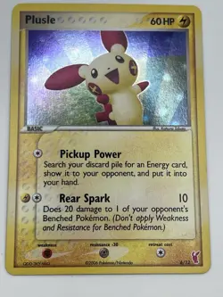 MP Pokemon TCG Plusle EX Trainer Kit 2 6/12 Holo Common Card - Image 1