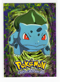 #01 Bulbasaur Topps Pokemon Card E1 Of 12 Stage 1 1999 Regular - Image 1
