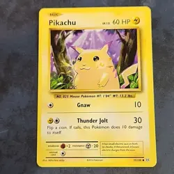 2016 Pokemon Evolutions Pikachu 35/108 NM/M Common Base Card Fat Pikachu 146 - Image 1