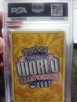 Vaporeon EX 2007 Tom Roos World Championship 110/113 Deck Regular Card PSA 7 NM - Image 2