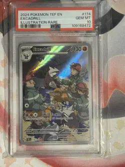 2024 POKEMON CARD EXCADRILL #174 ILLUSTRATION RARE GEM MINT PSA 10 - Image 1