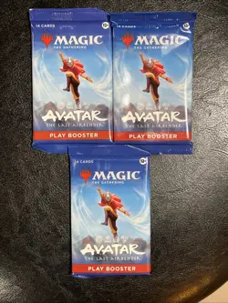 3 (Three) - Magic the Gathering Avatar: The Last Air Bender Play Boosters mtg - Image 1