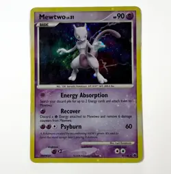 Pokemon TCG Mewtwo Lv.51 9/100 Holo Rare Majestic Dawn 2008 MP - Image 2