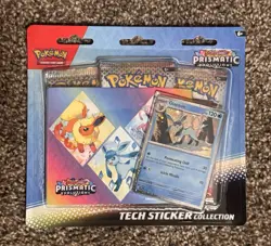 Pokemon Scarlet & Violet Prismatic Evolutions Tech Sticker Collection Leafeon - Image 1
