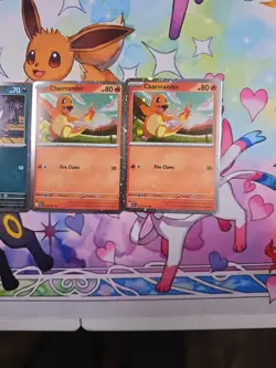 LOT Pokemon TCG Gastly X2 And Charmander X2 Cosmos Holo Ascended Heroes Promo - Image 2