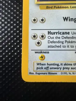 1999 Pokemon Pidgeot Jungle 8/64 Holo Rare No Set Symbol Error - Image 5