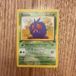 Pokemon - Venonat - Jungle 63/64 1st Edition - Common - LP - Image 1