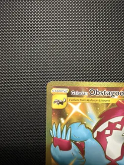 Galarian Obstagoon 198/185 Vivid Voltage Holo Secret Rare Gold Pokemon TCG NM - Image 3