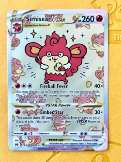 Simisear VSTAR GG37/GG70 Galarian Gallery Ultra Rare Pokemon Crown Zenith NM - Image 1
