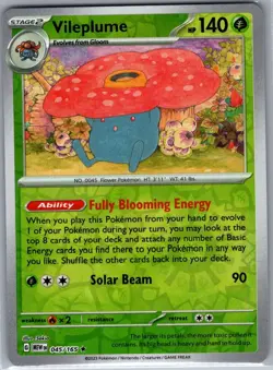Vileplume 045/165 Reverse Holo SV: Scarlet & Violet 151 - Pokemon Card - NM - Image 1