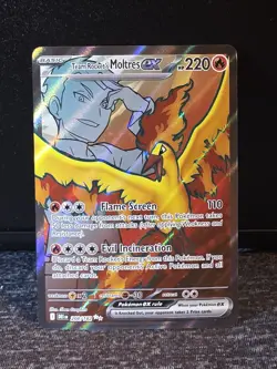 Pokemon Card Team Rocket’s Moltres EX 208/182 Destined Rivals Near Mint - Image 1