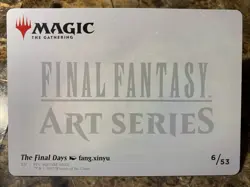 MTG Final Fantasy The Final Days Art Card (Gold-Stamped Planeswalker Symbol) - Image 3
