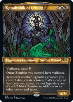 1 x Ratadrabik of Urborg - Showcase - Dominaria United - Light Play - MTG - Image 1